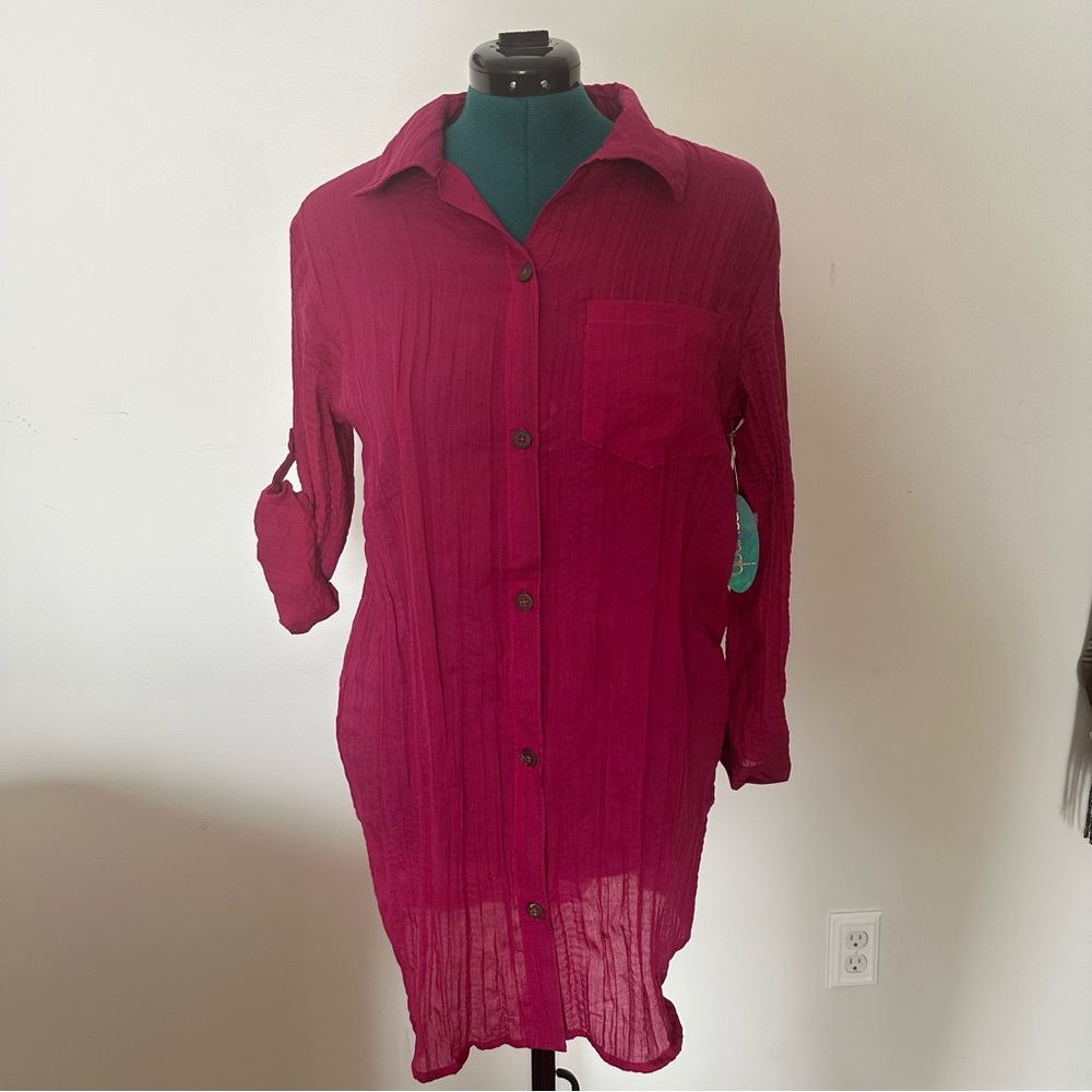 🌺MYNAH Bright Pink NWT blouse 🌺